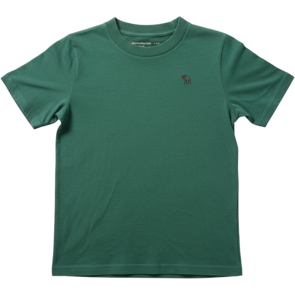 Abercrombie Kids T-Shirt Kids 9/10 Green Classic Fit Essentials Tee